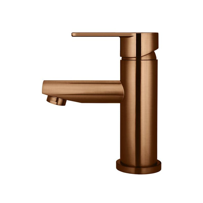 Meir Round Paddle Basin Mixer - Lustre Bronze-blue-leaf-bathware