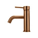 Meir Round Basin Mixer Curved - Lustre Bronze-blue-leaf-bathware