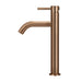 Meir Piccola Tall Basin Mixer Tap with 130mm Spout - Lustre Bronze-blue-leaf-bathware