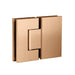 Meir Glass to Glass Shower Door Hinge - Lustre Bronze-blue-leaf-bathware
