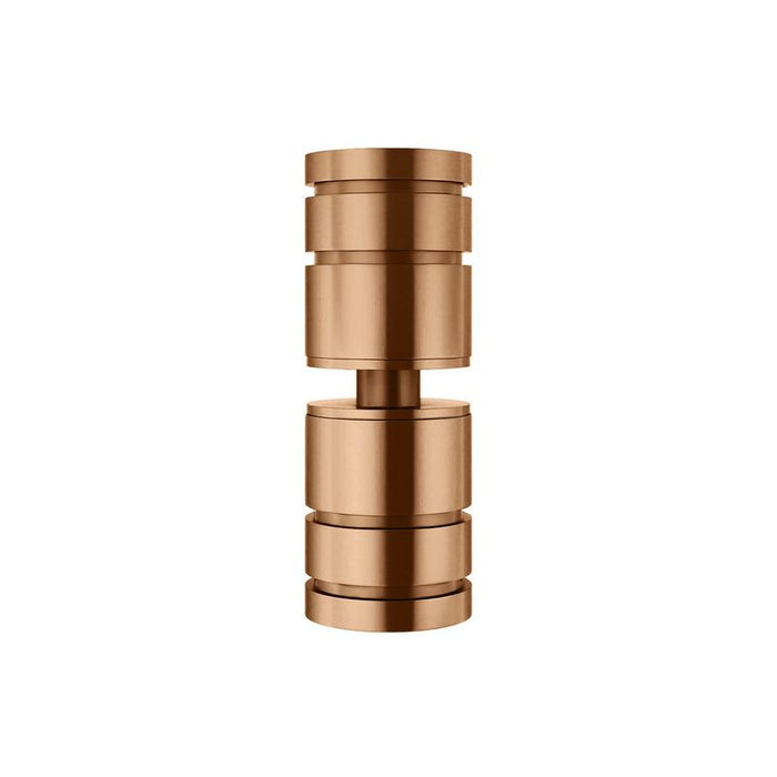 Meir Shower Door Round Handle - Lustre Bronze-blue-leaf-bathware