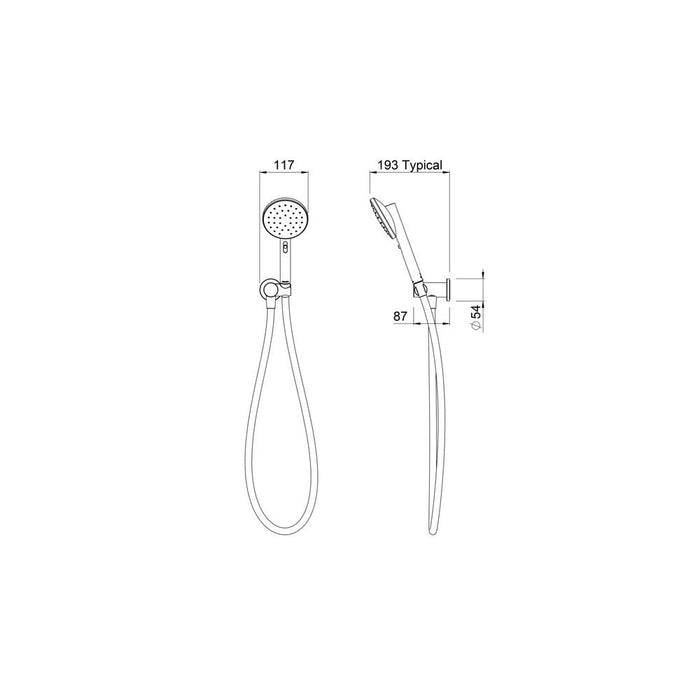 Methven Minimalist MK2 Hand Shower - Chrome - Additional View