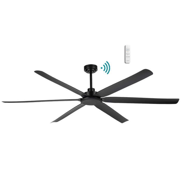 Martec Osprey DC 80″ Smart Ceiling Fan With WIFI Remote Control - Matt Black / Matt Black