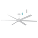 Martec Osprey DC 80″ Smart Ceiling Fan With WIFI Remote Control - Matt White / Matt White