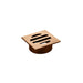 Meir Square Floor Grate Shower Drain 50mm outlet - Lustre Bronze-blue-leaf-bathware