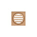 Meir Square Floor Grate Shower Drain 80mm outlet - Lustre Bronze-blue-leaf-bathware