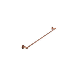 Meir Round Single Towel Rail 600mm - Lustre Bronze-blue-leaf-bathware
