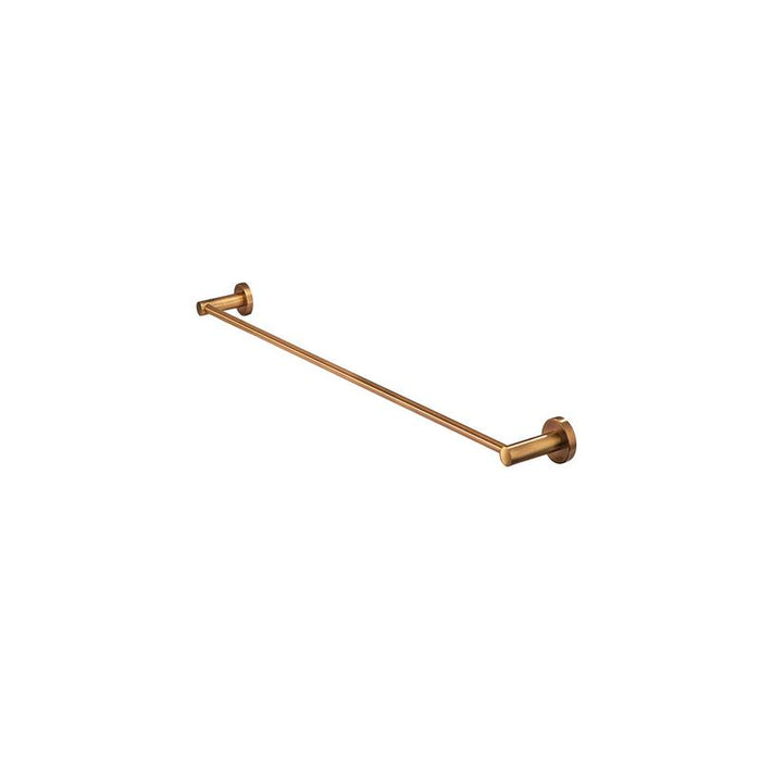 Meir Round Single Towel Rail 600mm - Lustre Bronze-blue-leaf-bathware