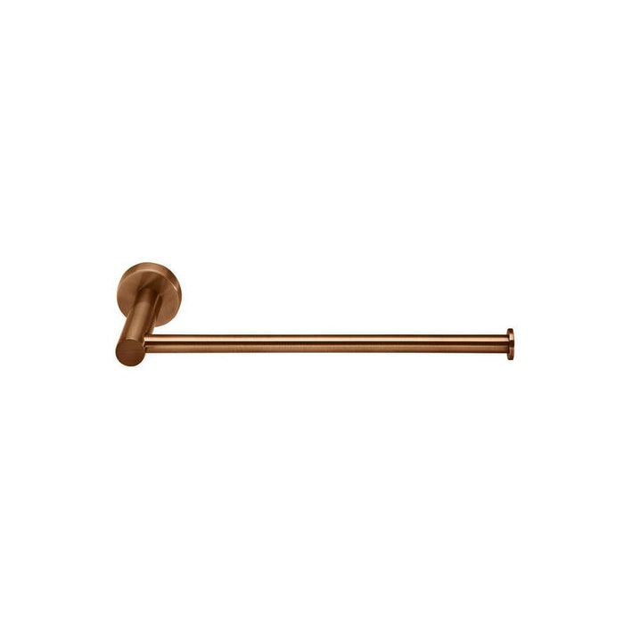 Meir Round Guest Towel Rail - Lustre Bronze-blue-leaf-bathware