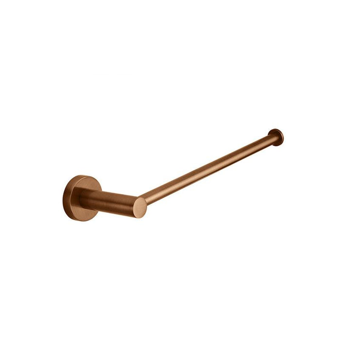 Meir Round Guest Towel Rail - Lustre Bronze-blue-leaf-bathware