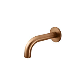 Meir Universal Round Curved Spout 130mm - Lustre Bronze-blue-leaf-bathware