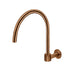 Meir Round High-Rise Swivel Wall Spout - Lustre Bronze-blue-leaf-bathware
