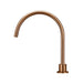 Meir Round Gooseneck High-Rise Swivel Hob Spout - Lustre Bronze-blue-leaf-bathware