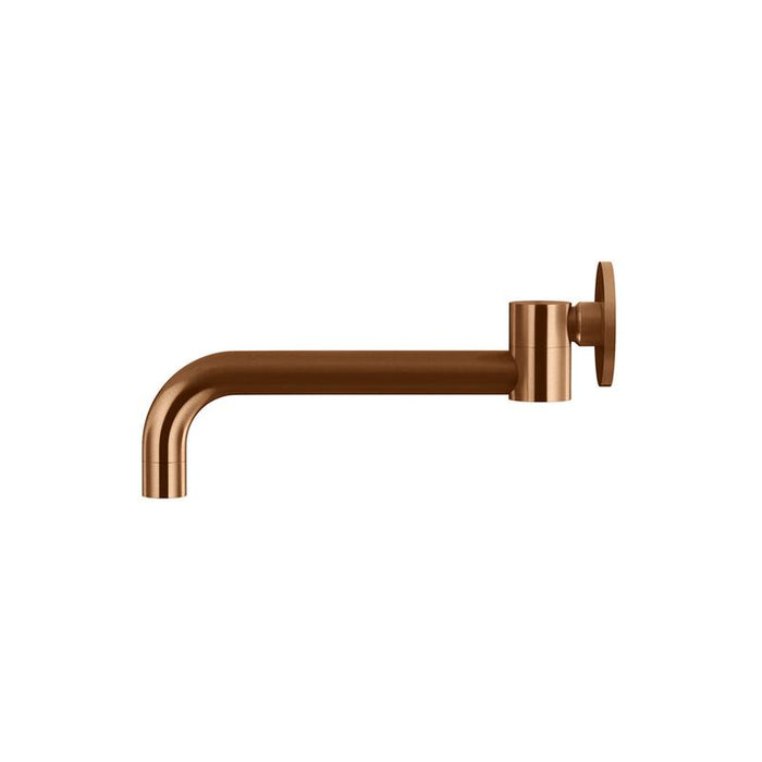 Meir Round Swivel Wall Spout - Lustre Bronze-blue-leaf-bathware