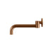 Meir Round Swivel Wall Spout - Lustre Bronze-blue-leaf-bathware