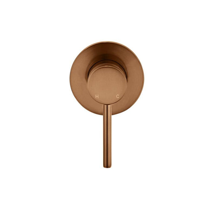 Meir Round Wall Mixer Trim Kit (In-wall Body Not Included) - Lustre Bronze-blue-leaf-bathware