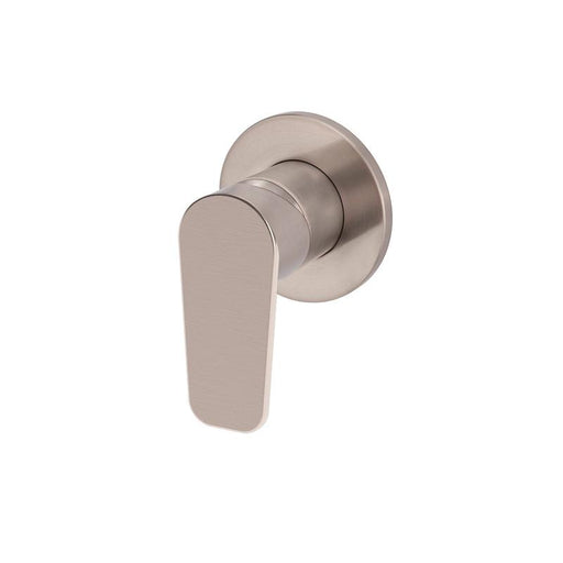 Meir Round Wall Mixer Paddle Handle Trim Kit (In-wall Body Not Included) - Champagne-blue-leaf-bathware