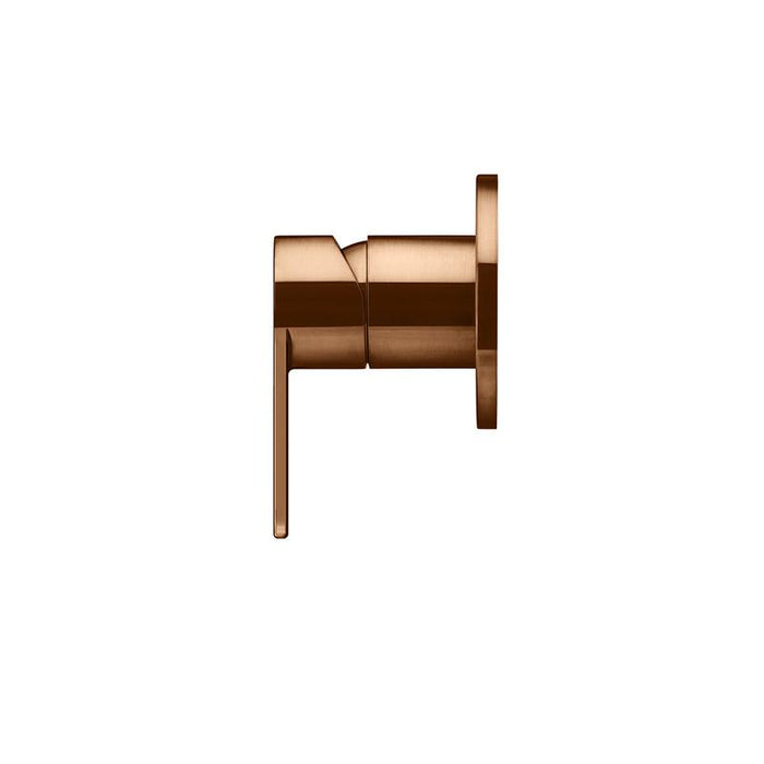 Meir Round Wall Mixer Paddle Handle Trim Kit (In-wall Body Not Included) - Lustre Bronze-blue-leaf-bathware