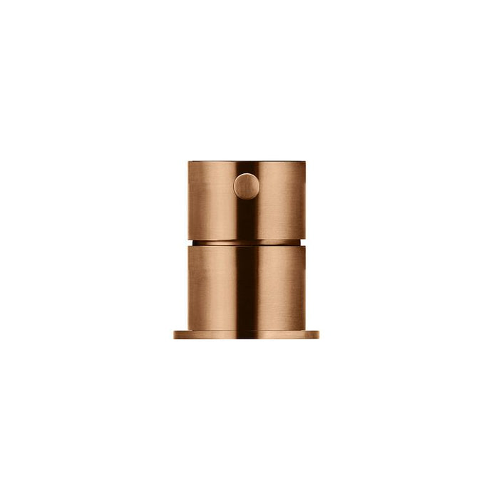 Meir Round Deck Mounted Mixer - Lustre Bronze-blue-leaf-bathware