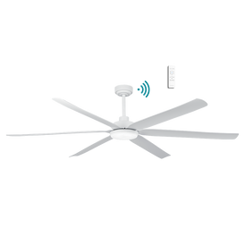 Martec Osprey DC 80″ Smart Ceiling Fan With WIFI Remote Control + LED Light - Matt White / Matt White
