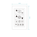 Martec DC Wall Control - Technical Drawing
