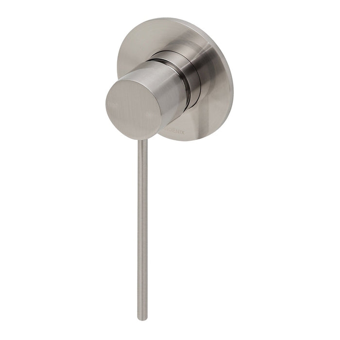Phoenix Vivid Slimline Shower/Wall Mixer with Extended Lever - Brushed Nickel