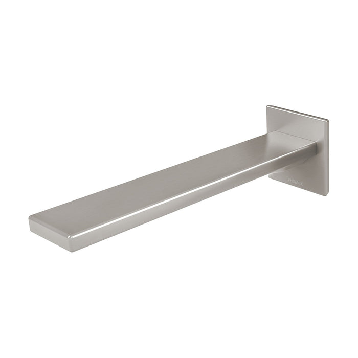 Phoenix Zimi Wall Basin Outlet 200mm - Brushed Nickel