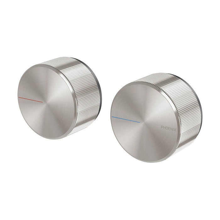 Phoenix Axia Wall Top Assemblies 15mm Extended Spindles Brushed Nickel