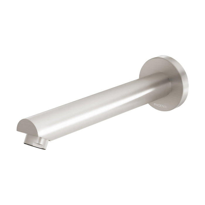 Phoenix Pina Wall Bath / Basin Outlet 180mm - Brushed Nickel