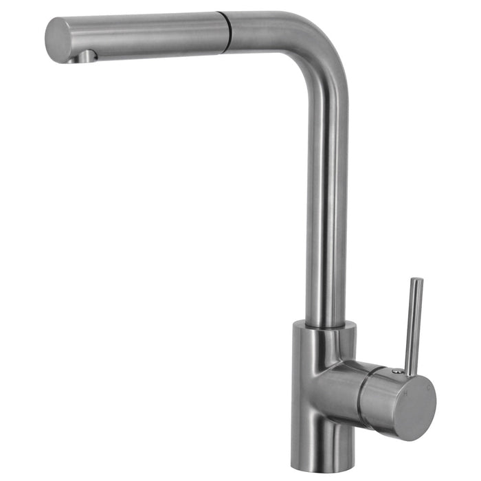 Fienza Isabella Deluxe Pull-Out Kitchen Mixer - Brushed Nickel