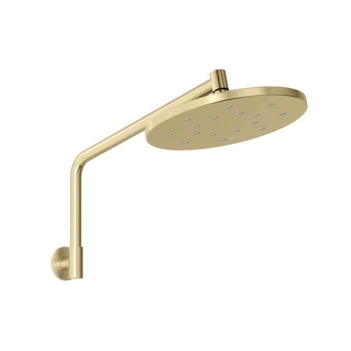Phoenix Ormond High-Rise Shower Arm and Rose - Brushed Gold