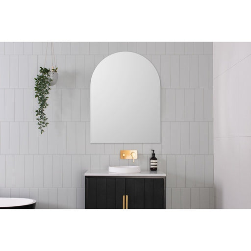 ADP Arch Mirror-blue-leaf-bathware