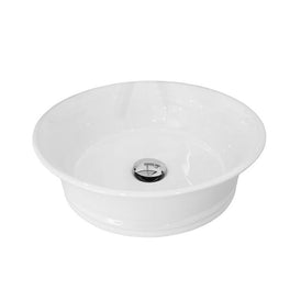 ADP Neptune Gloss White Ceramic Above Counter Basin-TOPCNEPWH-blue-leaf-bathware