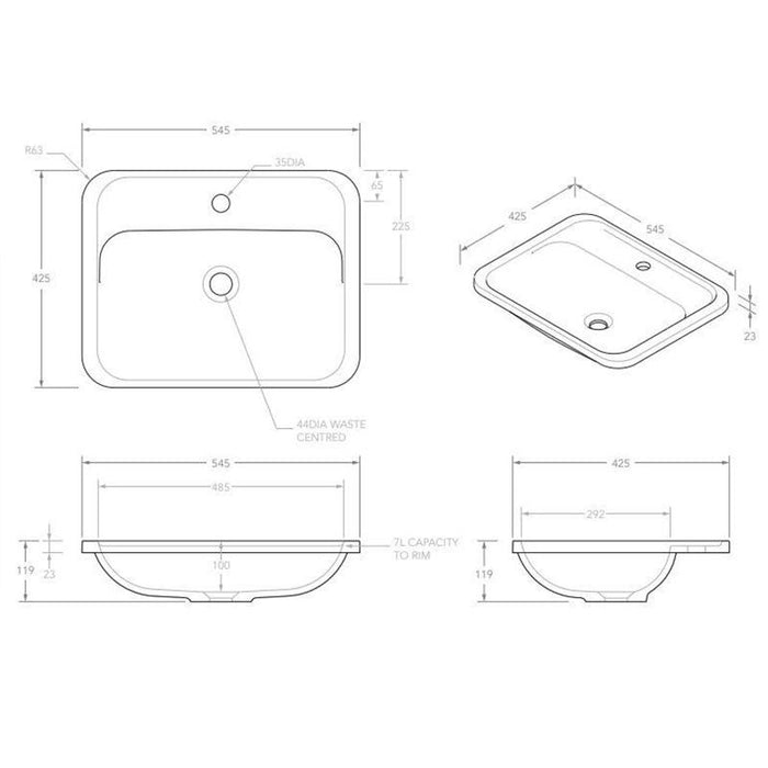 ADP Strength Undermount Solid Surface Basin