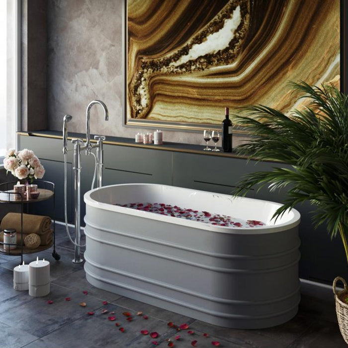 Belbagno Bucciano Freestanding Bath Tub - Grey