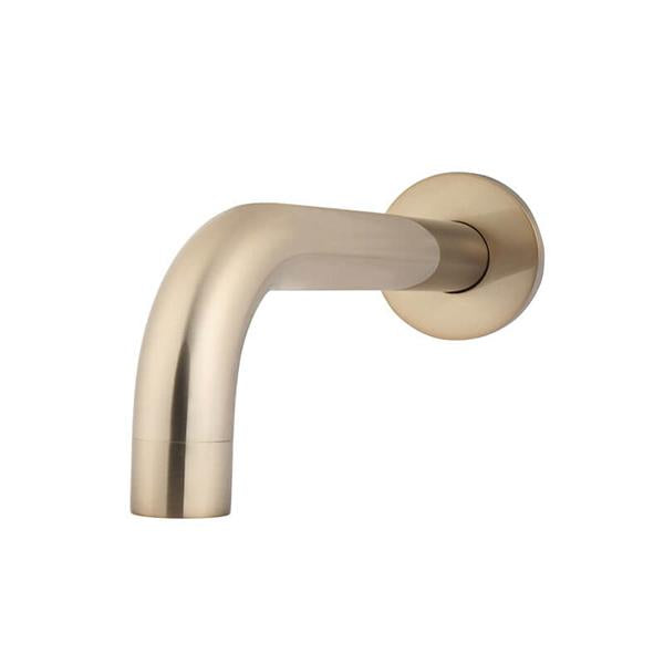 Meir Round Curved Spout 200mm - Champagne