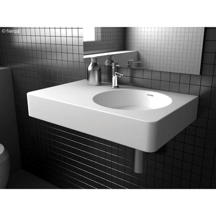 Fienza Encanto 700 Solid Surface Wall-Hung Basin - Right-Hand Bowl