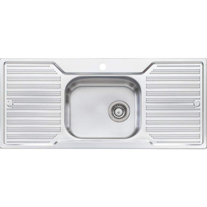 Oliveri Diaz Single Bowl Sink With Double Drainer