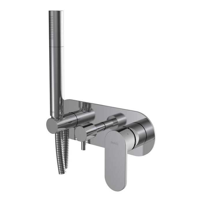 Parisi Elli II Wall Mixer with 2-Way Diverter and Handshower - Chrome