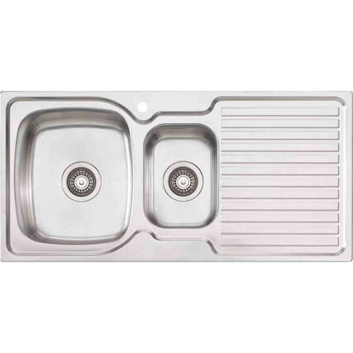 Oliveri Endeavour 1 & 1/2 Bowl Sink With Right Hand Drainer