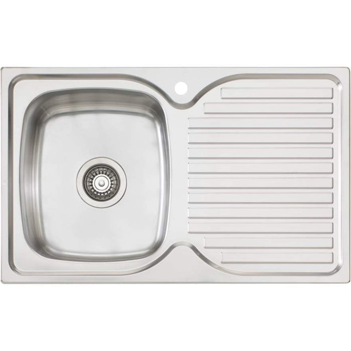 Oliveri Endeavour Single Bowl Sink With Right Hand Drainer