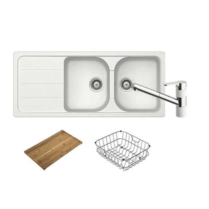 Abey Formhaus FD200 Sink Package with Pull Out Mixer - Alpina