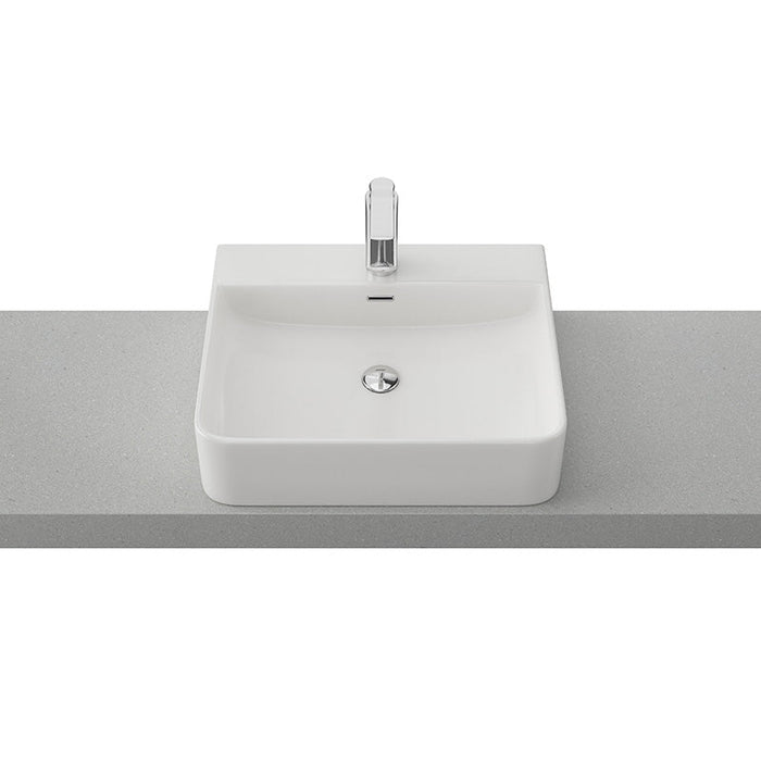 Timberline Iconic 500mm Above Counter Basin - White Gloss