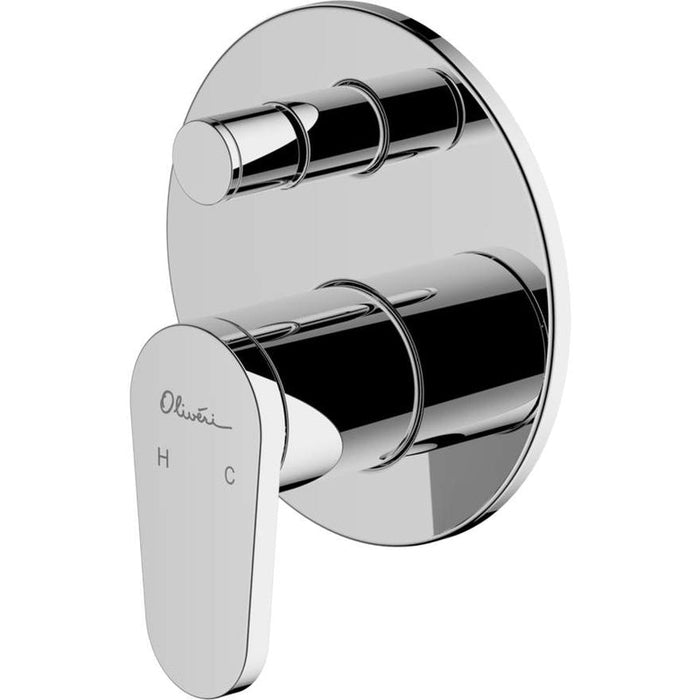Oliveri London Chrome Wall Mixer With Diverter