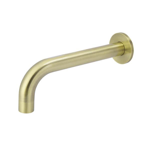Meir Round Curved Spout 200mm - Tiger Bronze