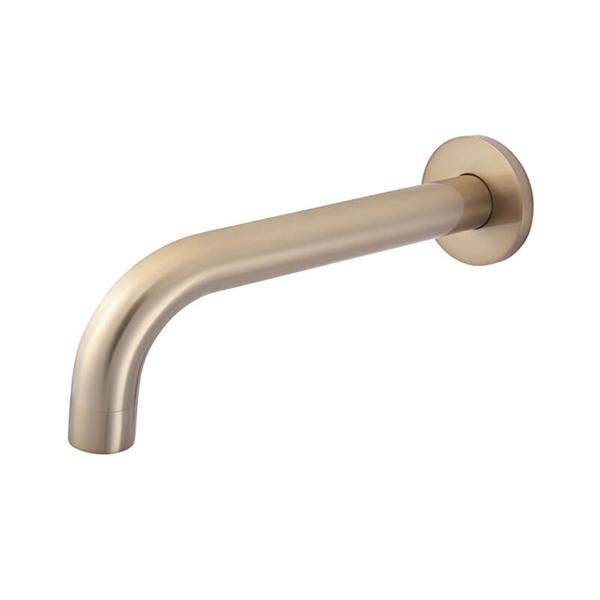 Meir Round Curved Spout 200mm - Champagne