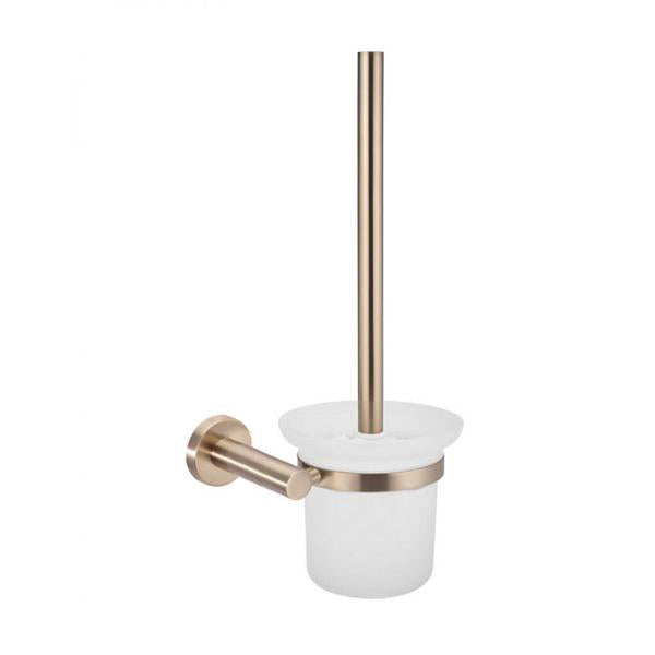 Meir Round Toilet Brush and Holder - Champagne