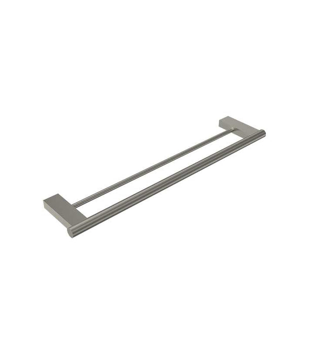 Parisi L'Hotel Double Towel Rail 600mm - Brushed Nickel