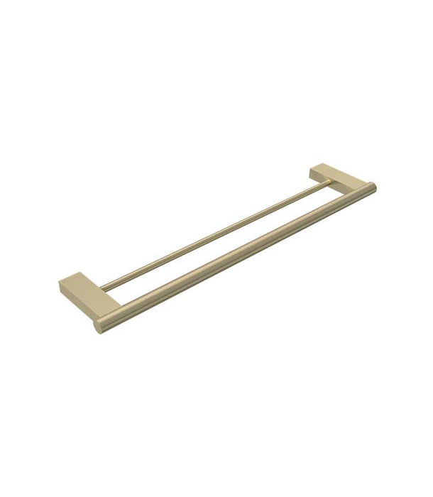 Parisi L'Hotel Double Towel Rail 600mm - Brushed Brass