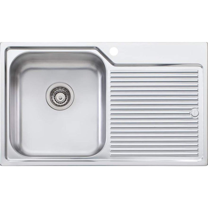 Oliveri Nu-Petite Single Bowl Topmount Sink With Right Hand Drainer